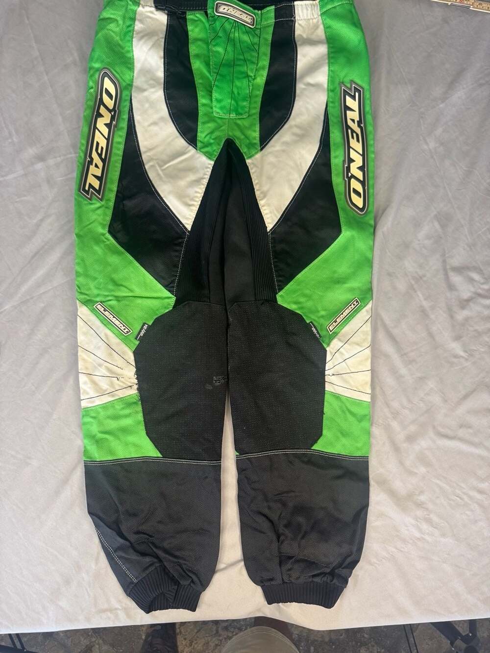 O'Neal Elements Motocross Pants Size 34 Green Black White